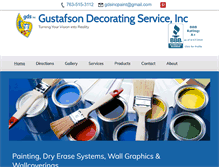 Tablet Screenshot of gustafsondecorating.com